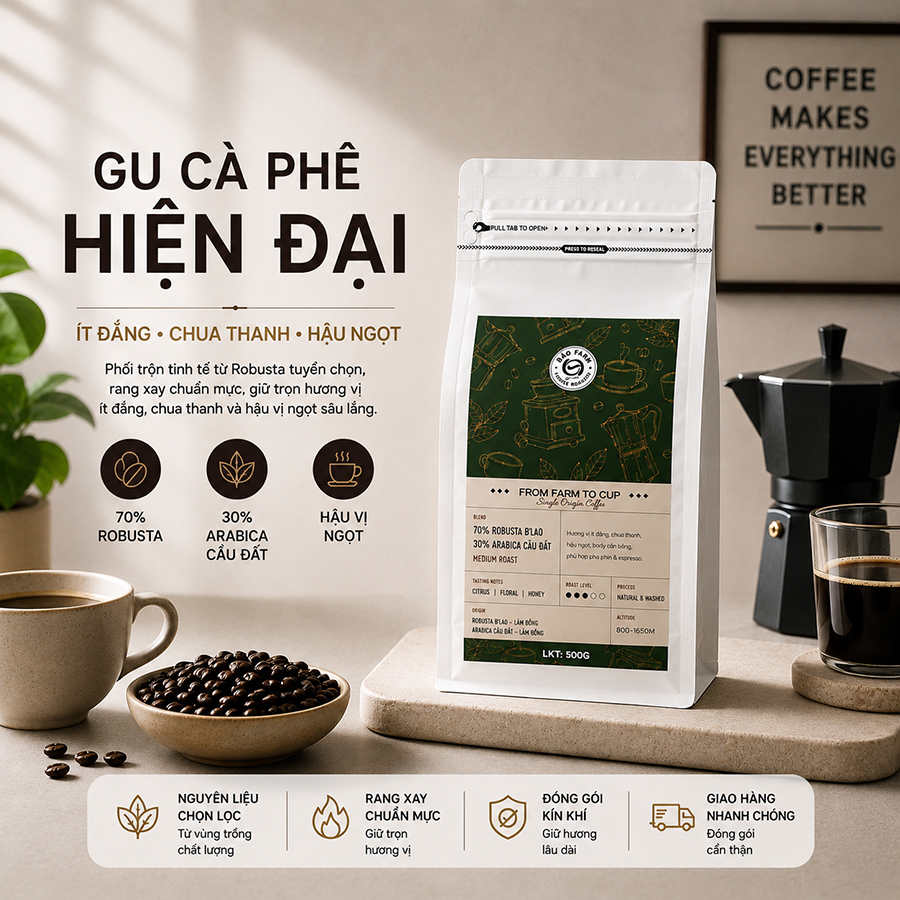 cà phê bảo farm no7 premium blend
